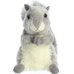 Nutty the Stuffed Gray Squirrel Mini Flopsie by Aurora