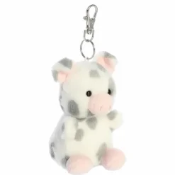 Palm Pals Clip-On 4 Inch Plush Piggles Spotted Piglet Bag Charm by Aurora