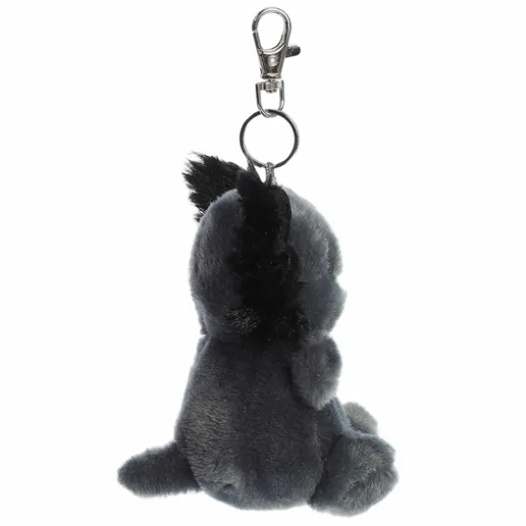 Palm Pals Clip-On 4 Inch Plush Onyx Axolotl Bag Charm by Aurora