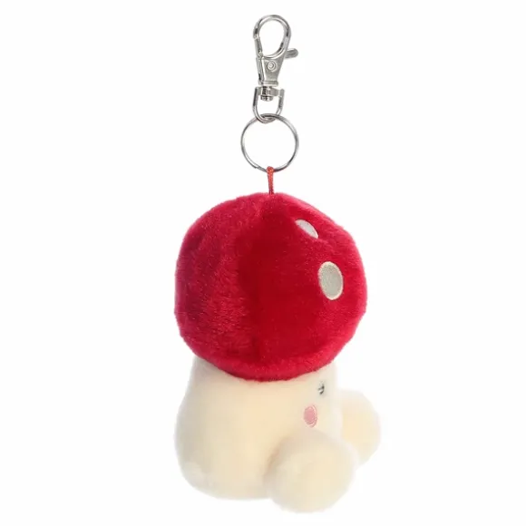 Palm Pals Clip-On 4 Inch Plush Amanita Mushroom Bag Charm by Aurora