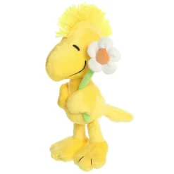 Peanuts Woodstock with Flower Stuffed Animal by Aurora
