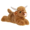 Plush Highland Cow Mini Flopsie by Aurora