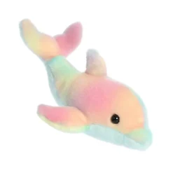 Plush Rainbow Dolphin Mini Flopsie by Aurora