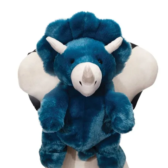 Plush Triceratops Dinosaur Backpack by Fiesta