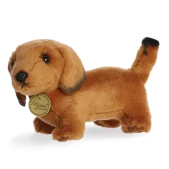 Realistic Stuffed Dachshund 8 Inch Plush Dog by Aurora
