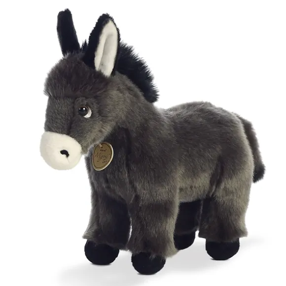 Realistic Stuffed Donkey Foal 10 Inch Miyoni Plush by Aurora