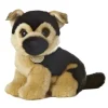 Realistic Stuffed German Shepherd Puppy 10 Inch Plush Dog by Aurora