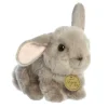 Realistic Stuffed Gray Rabbit Playful Ears Miyoni Plush by Aurora