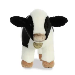 Realistic Stuffed Holstein Calf 10 Inch Miyoni Plush by Aurora