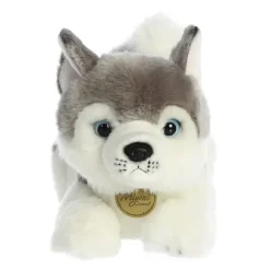Realistic Stuffed Husky 11 Inch Plush Dog by Aurora