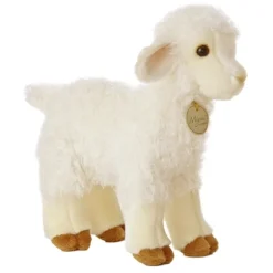 Realistic Stuffed Lamb 9 Inch Plush Animal by Aurora