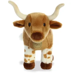 Realistic Stuffed Longhorn 10 Inch Miyoni Plush by Aurora