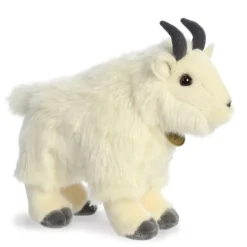 Realistic Stuffed Mountain Goat 10 Inch Miyoni Plush by Aurora