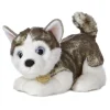 Realistic Stuffed Siberian Husky Puppy 10 Inch Plush Dog by Aurora