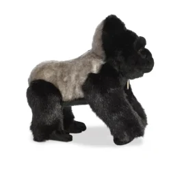 Realistic Stuffed Silverback Gorilla 12 Inch Miyoni Plush by Aurora
