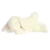 Realistic Stuffed Sleepy White Bunny 12 Inch Miyoni by Aurora