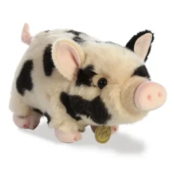 Realistic Stuffed Spotted Potbellied Pig 10 In. Miyoni Plush by Aurora