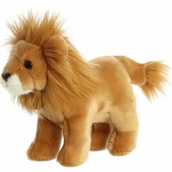 Realistic Stuffed Standing Lion Miyoni Wild Cat Plush by Aurora