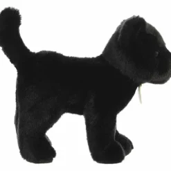 Realistic Stuffed Standing Black Panther Miyoni Wild Cat Plush by Aurora