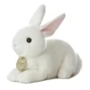 Realistic Stuffed White Bunny 8 Inch Plush Animal by Aurora