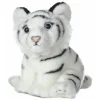 Realistic Stuffed White Tiger Cub 10 Inch Plush Animal by Aurora