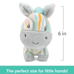 Safari Friends Baby Safe Plush Zebra Rattle by Gund