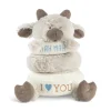 Stackable Rings Plush Goat Baby Toy by Demdaco