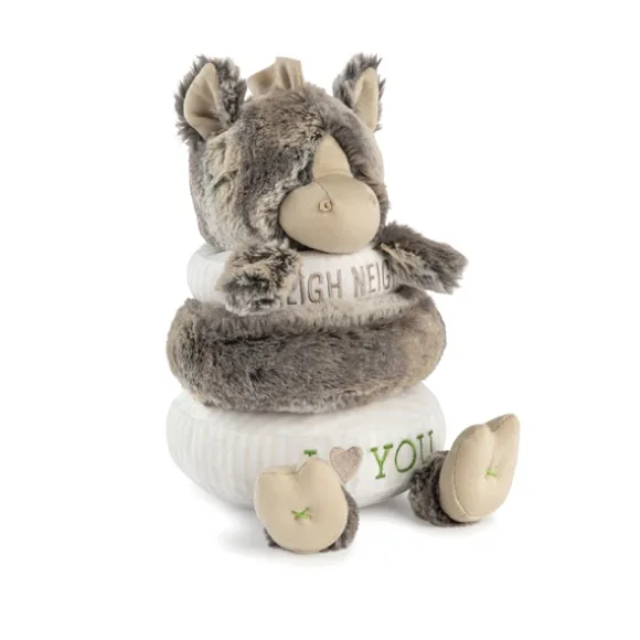 Stackable Rings Plush Horse Baby Toy by Demdaco