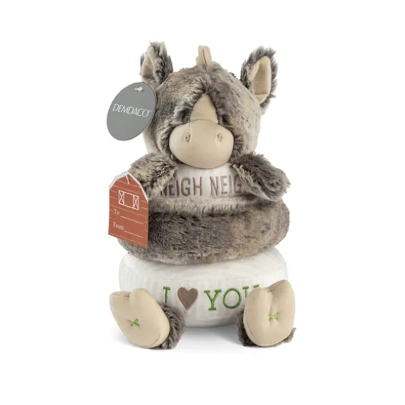 Stackable Rings Plush Horse Baby Toy by Demdaco