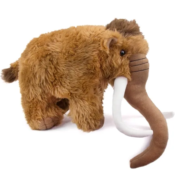 Stuffed Woolly Mammoth 11 Inch Prehistoric Plush Animal by Fiesta