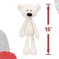 Toothpick the White Cable Pattern Teddy Bear by Gund