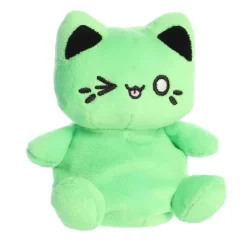 Toxic Green Plush Meowchi Cat Palm Pals by Aurora