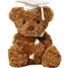 Wagner the Stuffed Bear with White Graduation Cap by Aurora