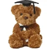 Wagner the Stuffed Bear with Black Graduation Cap by Aurora