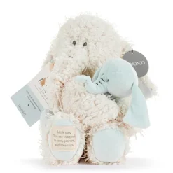 Wrapped in Prayer Baby Safe Plush Elephant with Baby by Demdaco