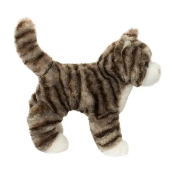 Zigby the 8 Inch Plush Gray Stripe Cat by Douglas