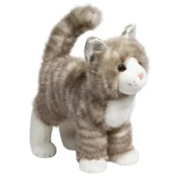 Zipper the Plush Gray Tabby Cat by Douglas
